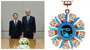 우송학원 김성경 명예이사장, 카자흐스탄 최고훈장 수훈