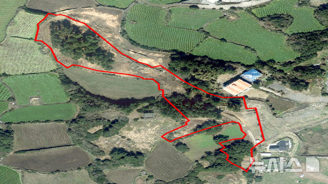 2023년부터 2024년까지 훼손된 제주시 구좌읍 소재 산림 모습. 제주도자치경찰단 제공