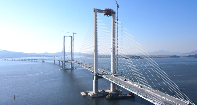 내년 1월 개통 앞둔 인천 제3연륙교. 연합뉴스