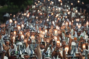 브라질 ‘숲 사람들의 행진’