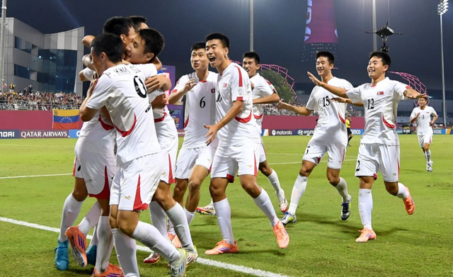 북한 17세 이하 선수둘. AFC 홈페이지 캡처