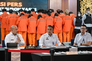 인도네시아, 중국인 사기 조직원 체포