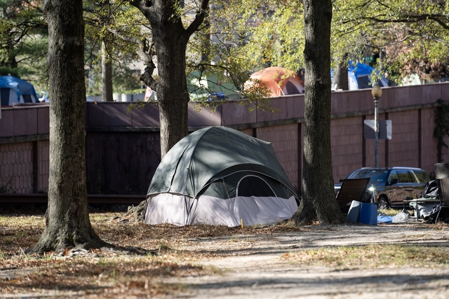 미국 워싱턴DC 거리 주변에 설치된 노숙자들의 텐트.
신화통신 연합뉴스