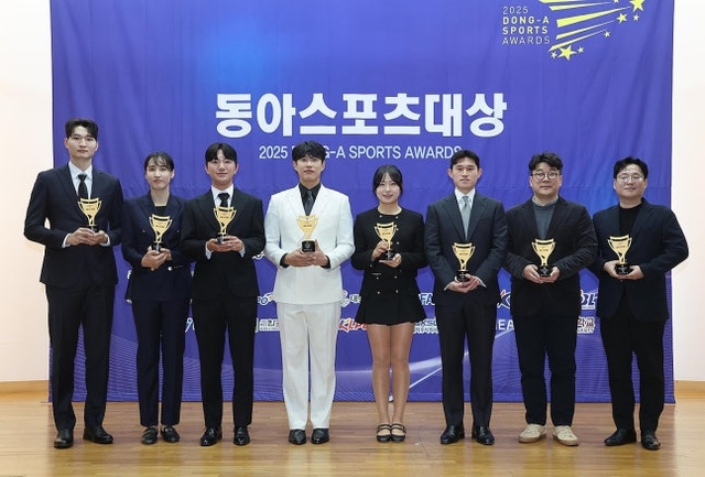 동아스포츠대상 올해의 선수 수상자들. 스포츠동아 제공