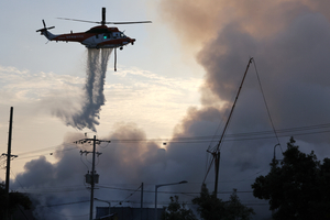 제주 야적장서 큰 불