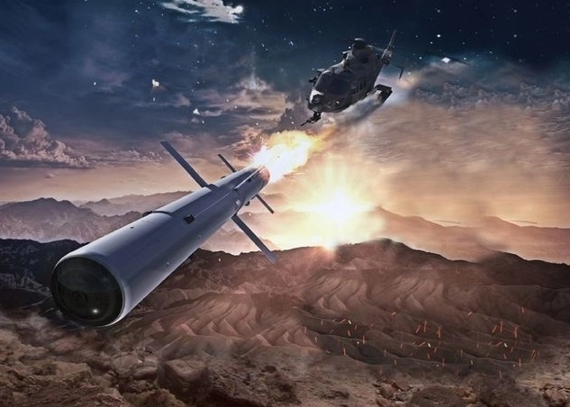 천검은 소형무장헬기(LAH)에 장착해 적 기갑부대 등 지상의 목표물을 무력화하는 정밀유도무기다. 한화에어로스페이스 제공