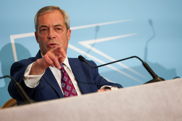 나이절 패라지 영국개혁당 대표. 로이터 연합뉴스