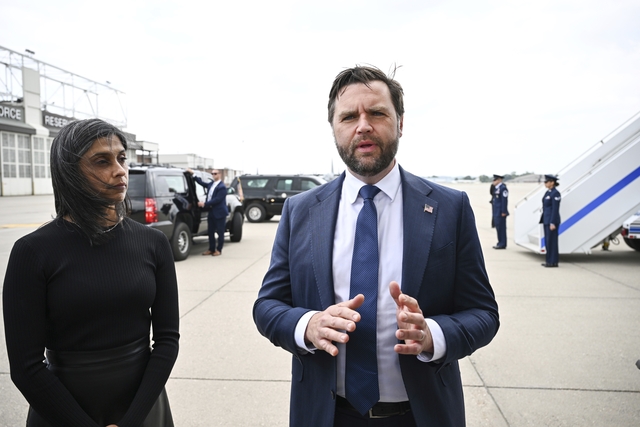 JD 밴스 미국 부통령 부부. AP뉴시스