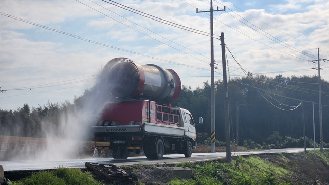 방역 현장. 전남도청 제공