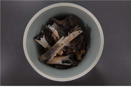 75년 만에 딸 품으로 귀환한 국군 제2사단 고 이재식 일병 유해.  국방부 제공