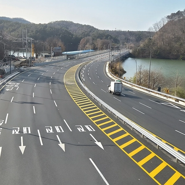 지난 8일 전면개통된 서대전IC-두계 도로.