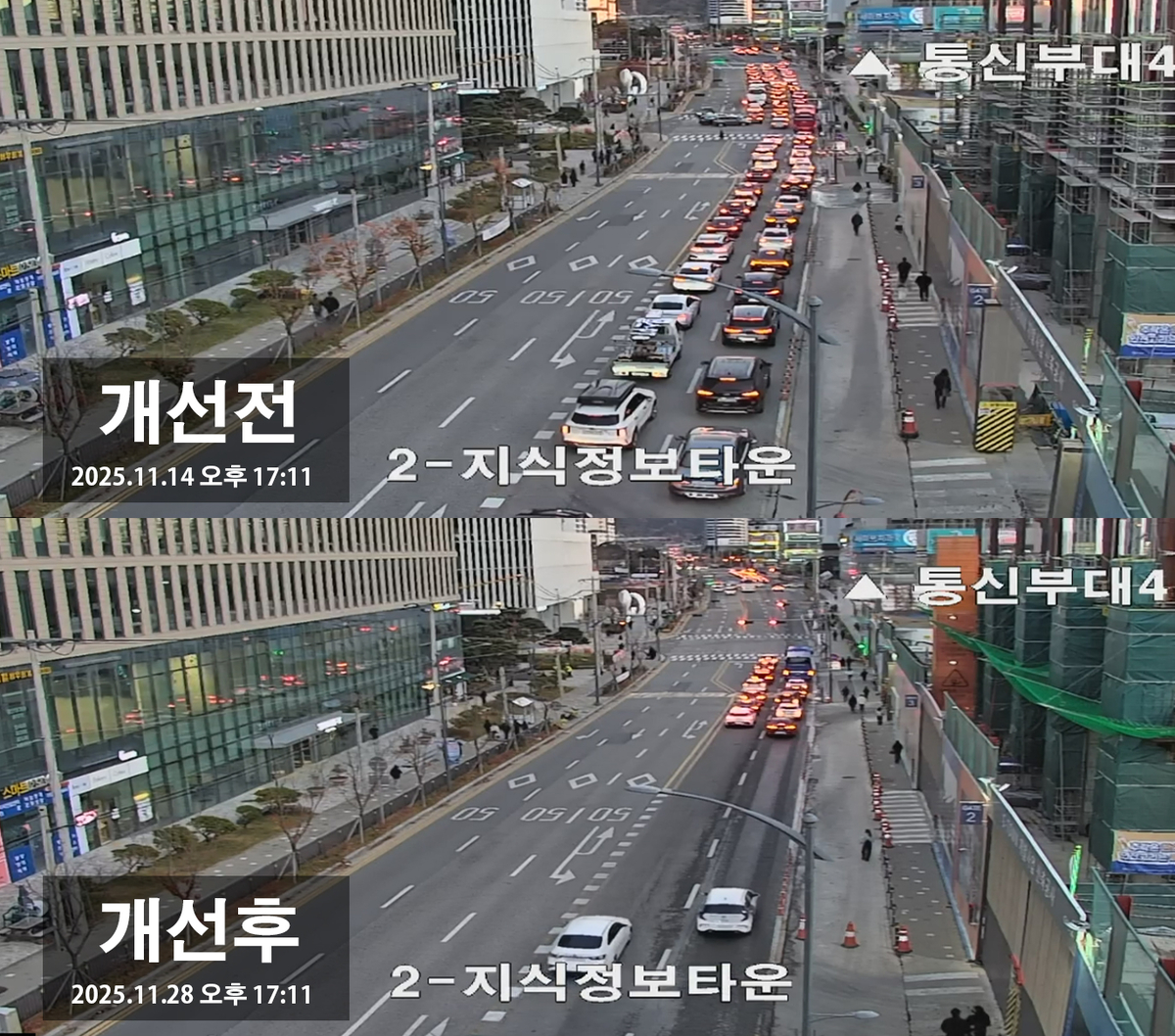 과천시, 지식정보타운 신호 조정으로 출퇴근 교통 개선 효과 - 뉴스 썸네일 이미지