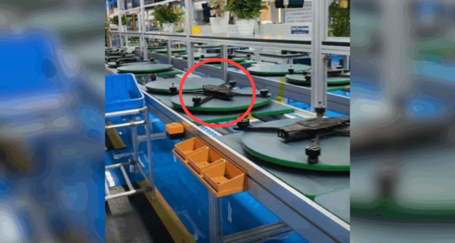 중국의 한 회사가 북한에 수출할 드론 생산 시스템으로 홍보하는 설비. 더우인 영상 캡처, NK 뉴스에서 재인용