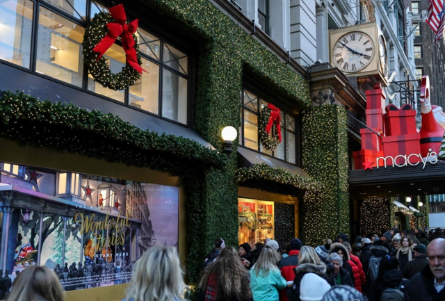 뉴욕 센트럴스퀘어의 메이시스 백화점 앞. AFP통신·연합뉴스