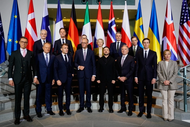 종전협상 회담 기념촬영