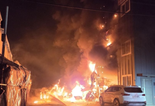 화재 현장. 경기도소방재난본부 제공