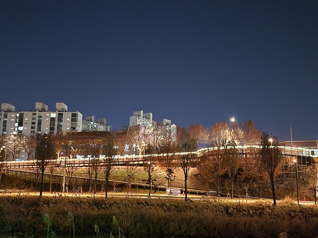 서울 구로구 도림천에 설치된 보행 데크 및 전망대 전경. 구로구청 제공