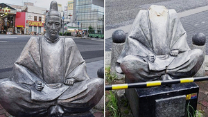 도요토미 히데요시 동상 목 자른 범인 정체에 일본 ‘발칵’