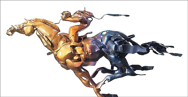 김선구 ‘질주’, 420×250×130㎝, 브론즈, 2025.