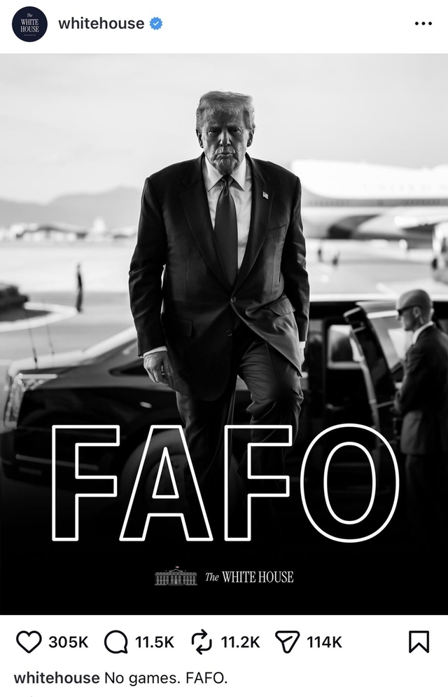 백악관 인스타그램 캡처