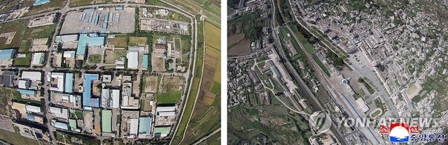 북한 조선인민군 총참모부 대변인은 10일 조선중앙통신을 통해 작년 9월과 지난 4일에 한국이 침투시킨 무인기를 격추했다고 주장하며 이에 대한 대가를 치르게 될 것이라고 위협했다. 사진은 북한이 주장한 한국 무인기에 기록된 개성 일대 지역 모습. 대부분 잘 알려진 지역으로 굳이 조잡한 무인기로 정찰할 필요성이 의문시된다. 조선중앙통신 캡처/ 연합뉴스