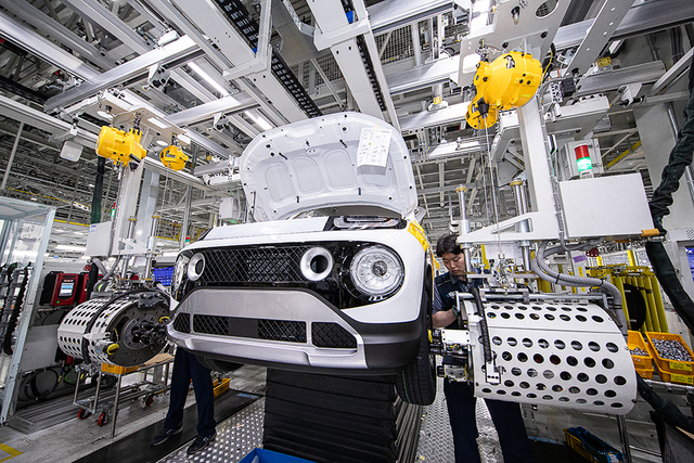 광주글로벌모터스(GGM) 자동차 생산공정. 광주시청 제공