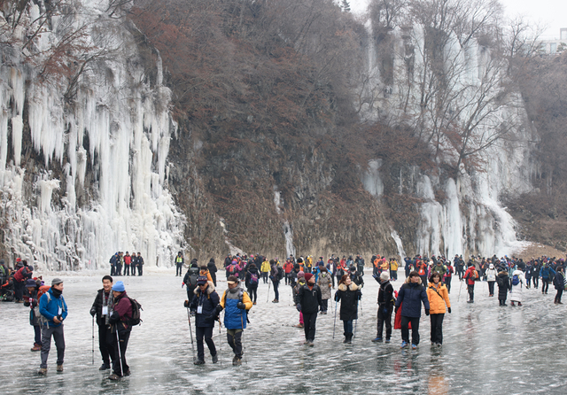 철원 한탄강 얼음트레킹 축제. 철원군청 제공