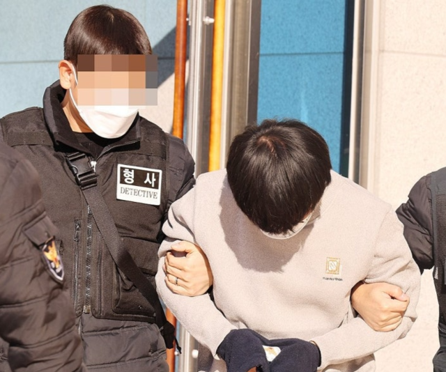 모친 살해 30대 영장실질심사. 연합뉴스