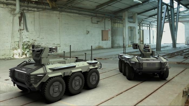 현대로템이 개발한 다목적 무인차량 HR셰르파. 현대로템 제공