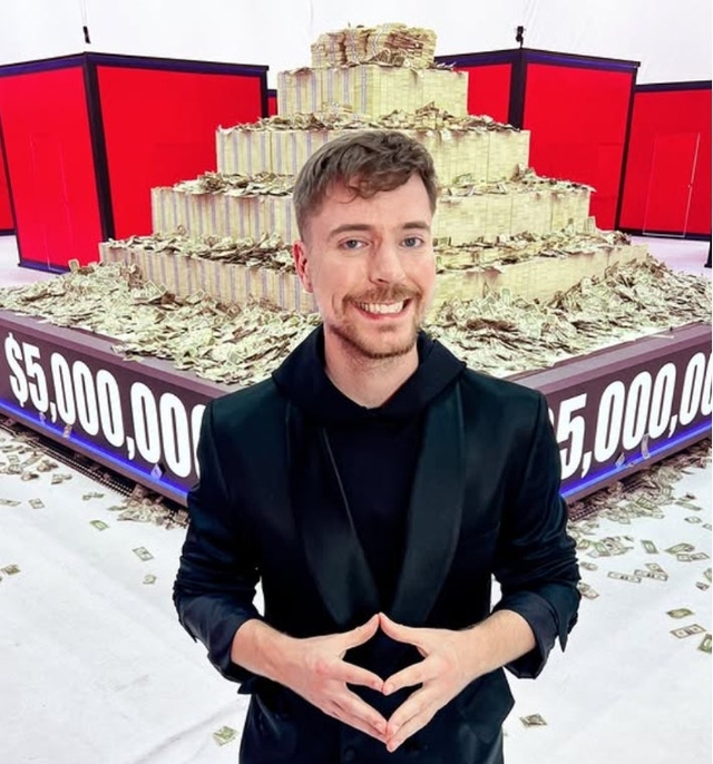 유튜버 미스터비스트 SNS 캡처