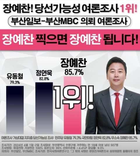 22대 총선 당시 문제된 장예찬 여의도연구원 부원장의 카드뉴스. 인터넷 캡처