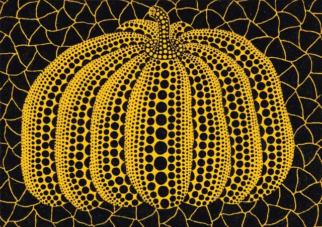 야요이 쿠사마의 ‘호박(Pumpkin (AAT))’. 15.9×22.3cm, 1999 . 추정가 7억3000만원~-9억 원. 서울옥션 제공