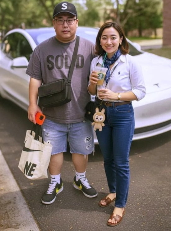 ‘영포티’ 남녀의 전형적인 패션을 표현한 인공지능(AI) 이미지