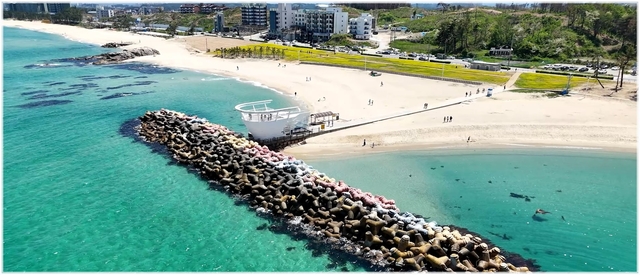 경포 2·3지구 해안변 녹지축 공원화 사업. 강릉시청 제공