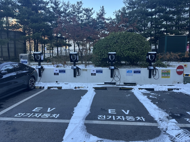 영등포구 전기차 충전시설 지상 이전설치 완료 모습. 영등포구청 제공