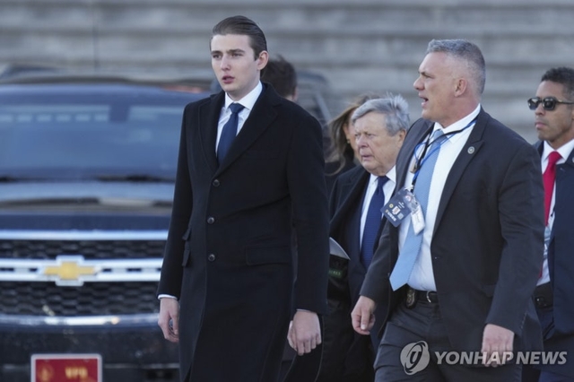 트럼프 대통령의 막내아들 배런 트럼프 EPA 연합뉴스