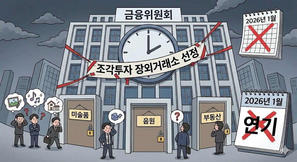 367조 시장 '골든타임' 놓치나...조각투자 장외거래소 인가 보류에 업... - 뉴스 썸네일 이미지