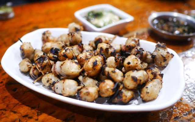 오비베어 엘베강의 오징어입 안주.