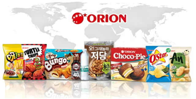 오리온 글로벌 대표 제품. 오리온 제공