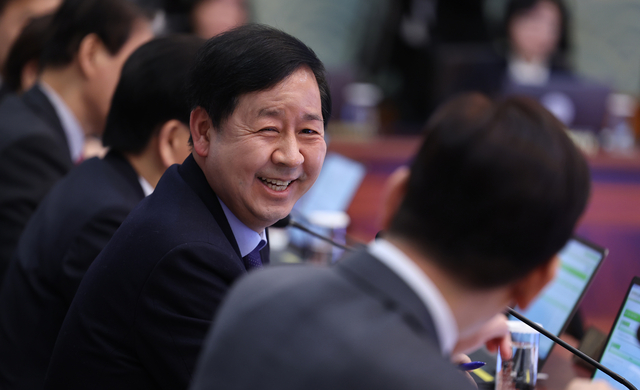 구윤철 부총리 겸 재정경제부 장관이 3일 청와대에서 열린 국무회의에서 발언하고 있다. 연합뉴스