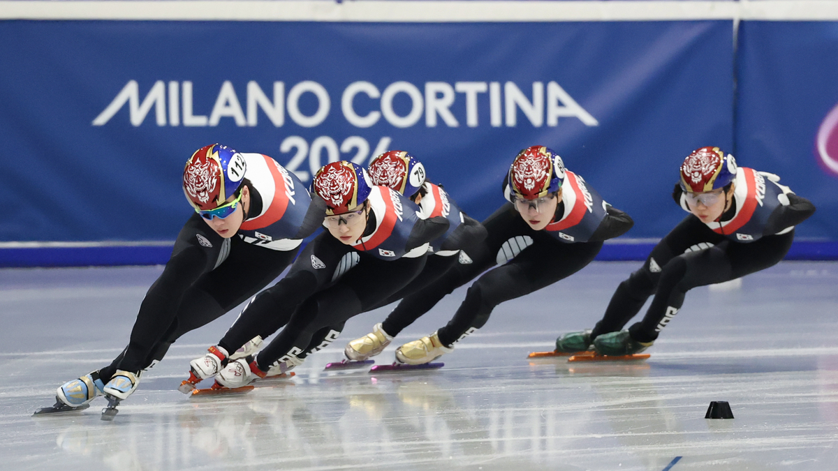 2026 밀라노·코르티나 동계올림픽 쇼트트랙 대표팀 훈련 장면