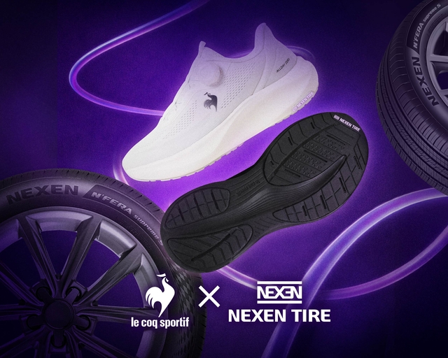 넥센타이어가 르꼬끄와 협업해 출시한 러닝화 ‘올데이 제로’. 넥센타이어 제공