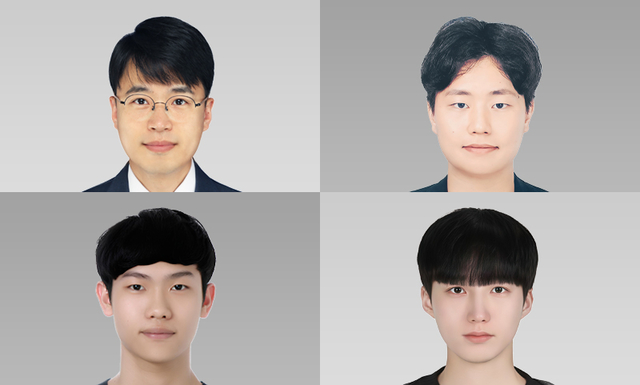 왼쪽 위부터 서강대 전자공학과 강석주 교수, 문승훈 석박통합과정, 이해욱 석사, 유현우 석박통합과정 학생. 서강대 제공
