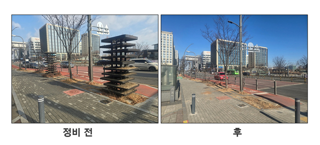 세덤트리 철거(마곡타루역). 강서구청 제공