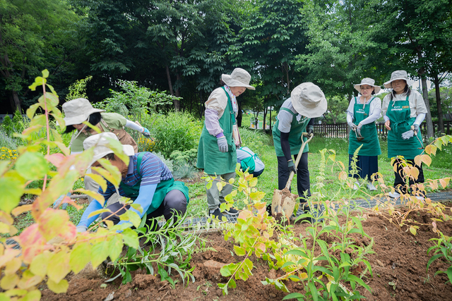 서울 양천구 양천정원봉사단이 지역 내 정원을 관리하고 있다. 양천구청 제공