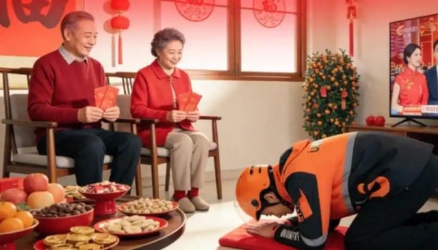 중국 업체가 홍보한 ‘세배 대행’ 서비스. 계면신문