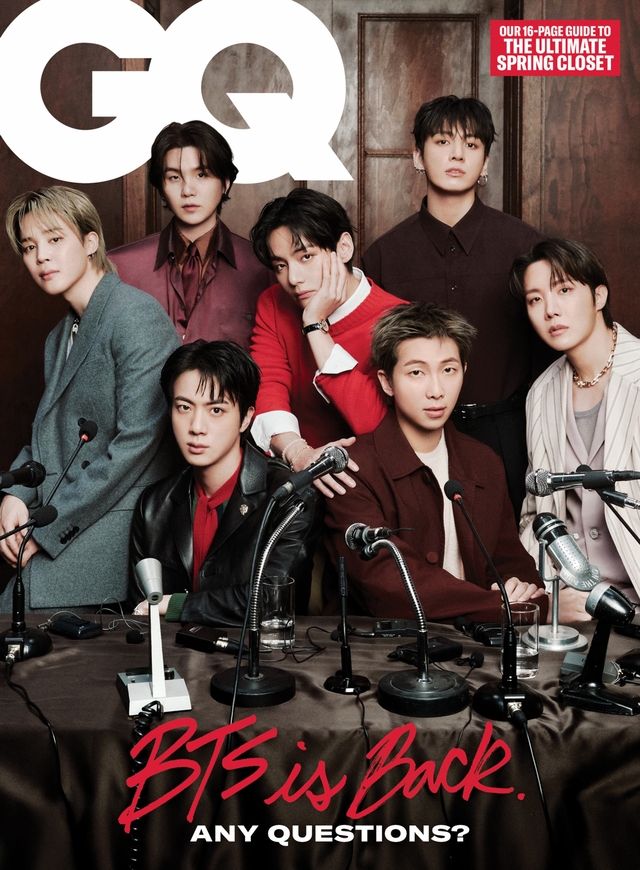 그룹 방탄소년단 GQ 표지