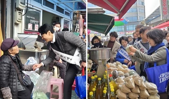 한준호(왼쪽)·추미애 국회의원. 뉴시스