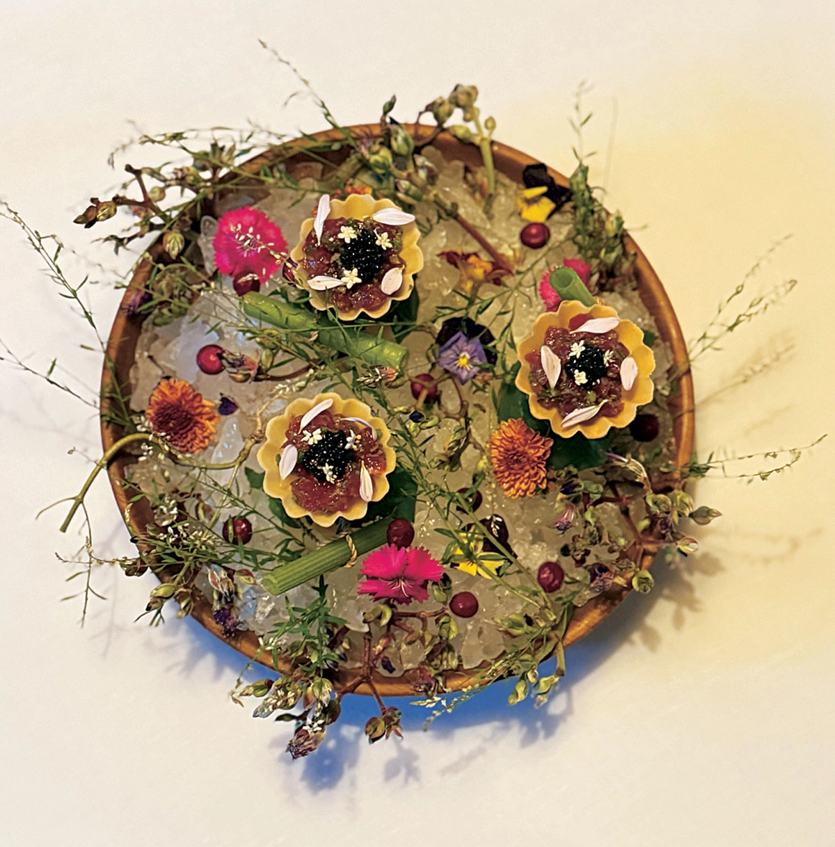 만다파의 파인 다이닝 쿠부의 코스 요리 중 일부. 해시컴퍼니 제공