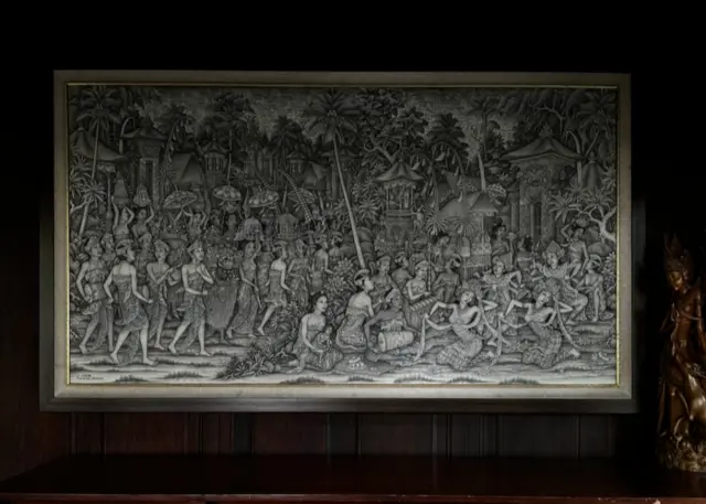 만다파 리조트 곳곳에서 만날 수 있는 세밀화. 켈리키 양식의 특징을 잘 드러내고 있다